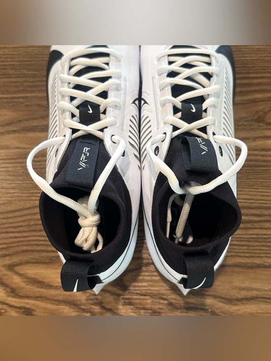 Size 11.5 Nike Vapor Edge Pro 360 2 TB P Football Cleats White Black FN7759-100 main image 8